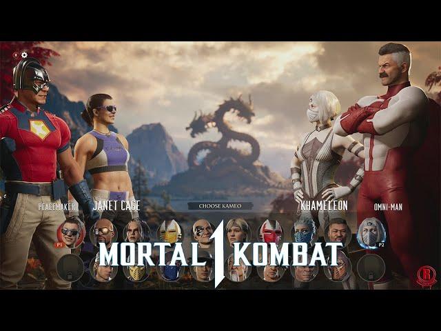 Mortal Kombat 1 - All Characters & Kameo Fighters + Stages & DLC (Peacemaker & Janet Cage) *Updated*