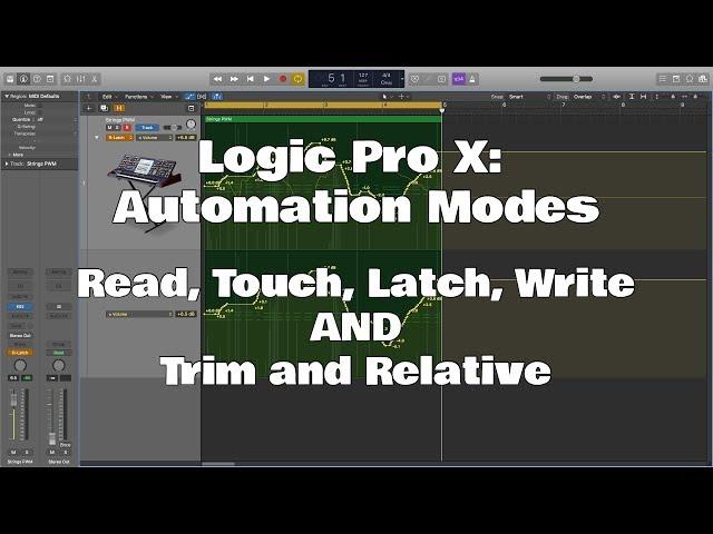 Logic Pro X - How To Use Automation Modes - Including Trim and Relative!