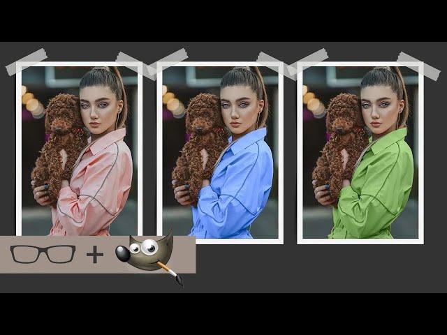 How To Change the Color of Clothing With GIMP