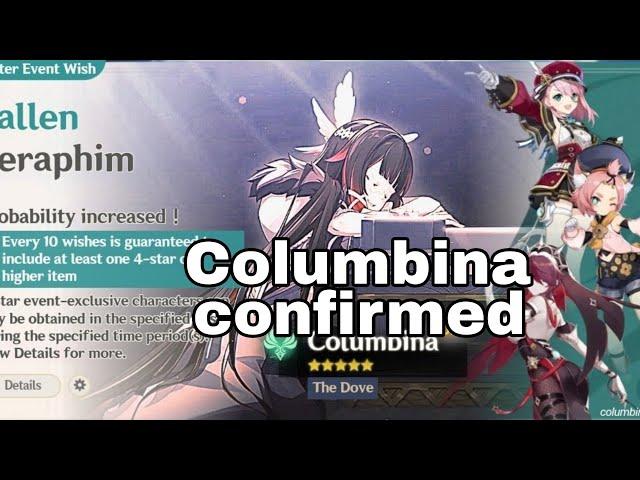 Columbina confirmed release date #genshinimpact #genshinleaks #Columbina