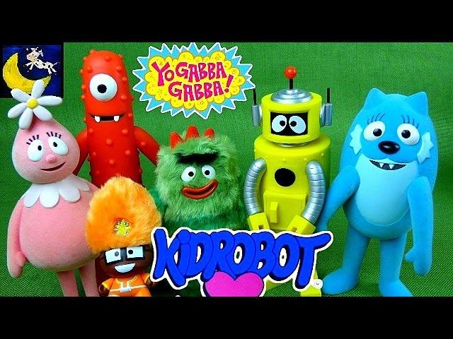 KidRobot Yo Gabba Gabba Collection of Rare Toys! Plex, Muno, Foofa, Brobee, Toodee & DJ Lance Dunny!