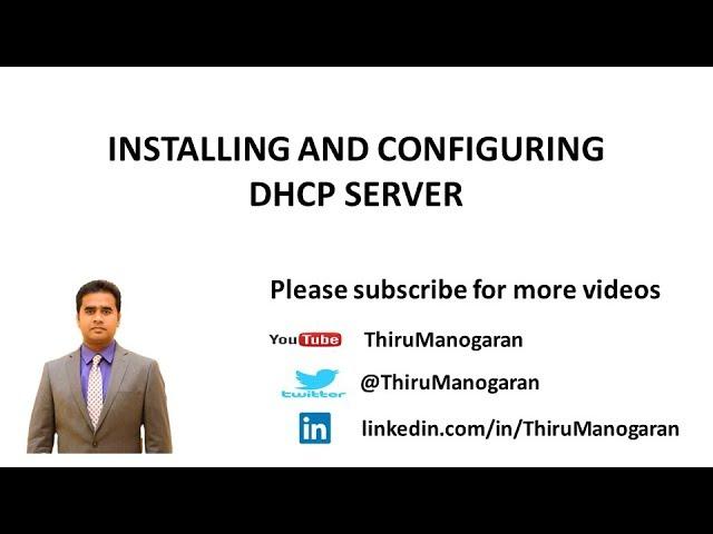 Installing and Configuring DHCP Server in Windows Server