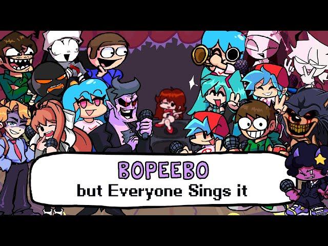 Bopeebo but every turn a different character sings it - Friday Night Funkin' Cover