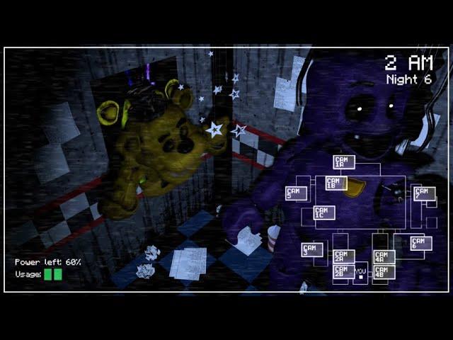 FNAF 1 in REAL TIME ll Purple Guy vs Golden Freddy SFM Animation (fanmade)