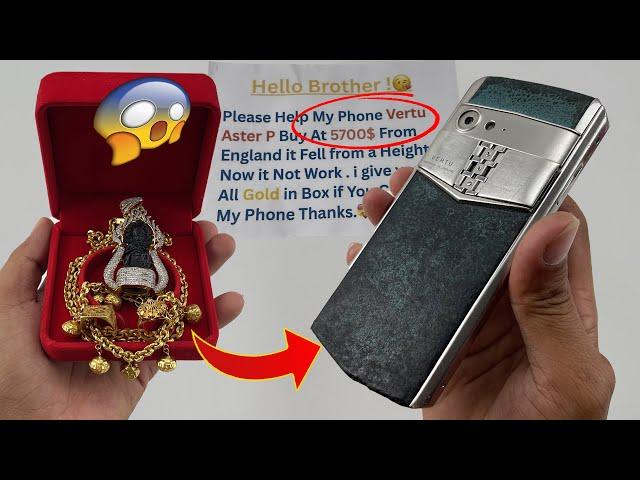 $5700 Amazing Phone Vertu Aster P Restoration and Fix For Big Fan !