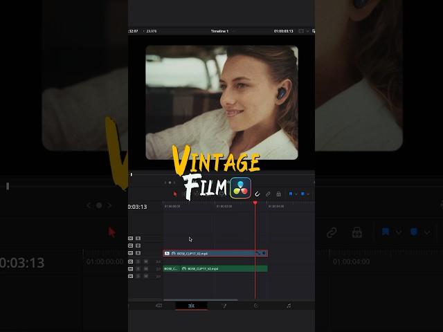 Vintage film look in DaVinci Resolve