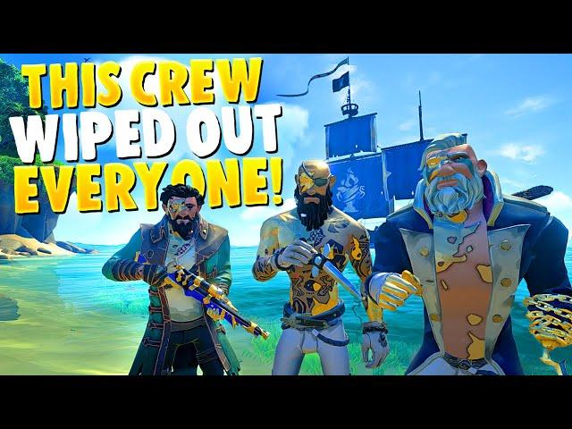 THIS CREW WIPED out EVERYONE in ADVENTURE!!(Sea of Thieves)