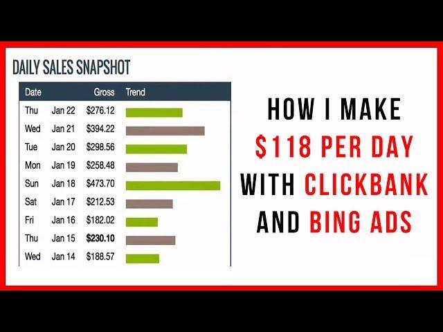 How To Make Money On Clickbank Using Bing Ads 2017