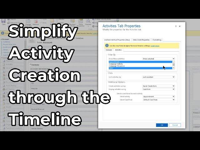 Dynamics 365 2MT Episode 193: Simplify Activity Creation through the Timeline