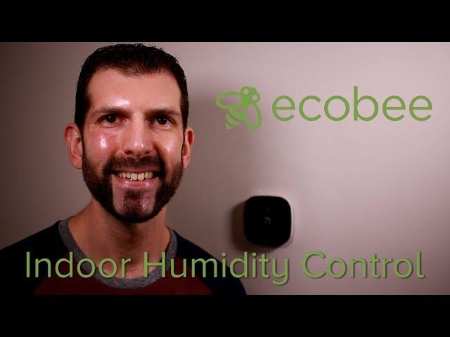 Ecobee humidity control setting thermostat tutorial