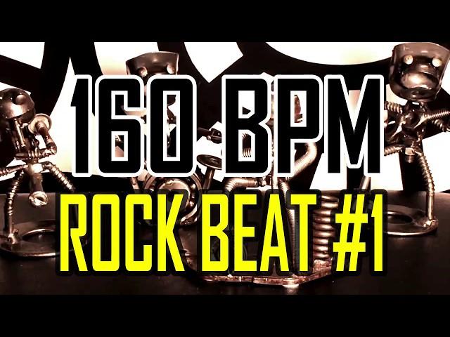 160 BPM - Rock Beat #1 - 4/4 Drum Beat - Drum Track