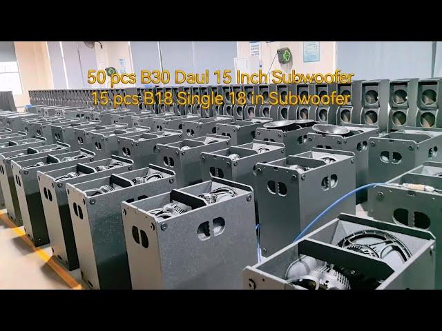 Hot sales50 pcs B30 Dual 15 inch Subwoofer +15 pcs B18 single 18 inch Subwoofer