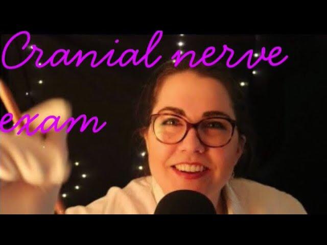 ASMR Cranial Nerve Exam (for real this time, soft spoken, latex, writing, face touching)