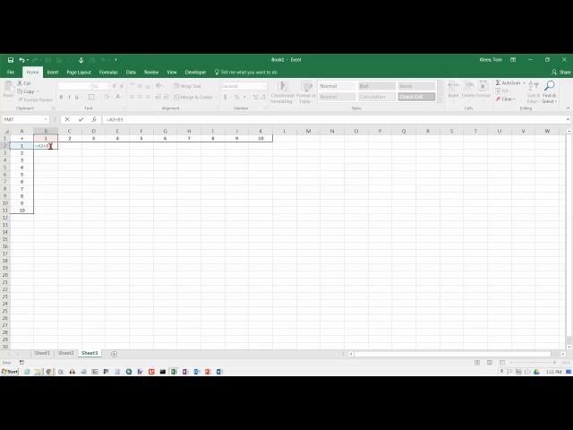 Excel 2016 Formulas: Mixed Cell References