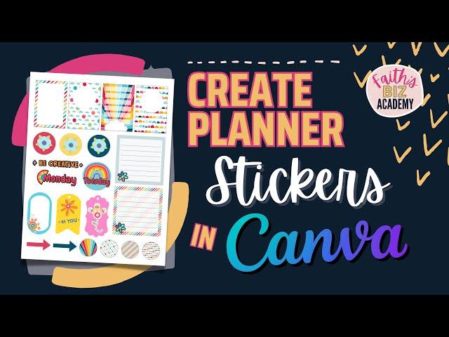 How To Make Planner Stickers In Canva