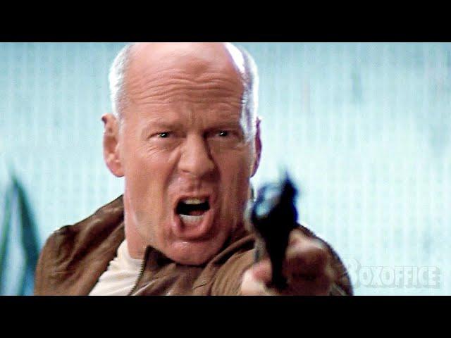 Bruce Willis cleans up a whole gang | Looper | CLIP