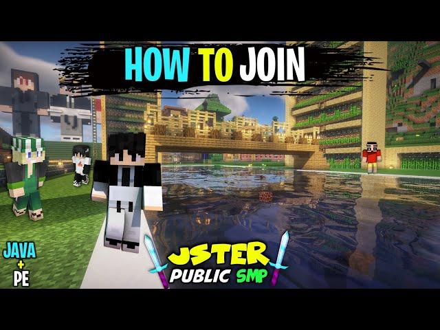 JAVA + PE (free to join) | JOIN MY JSTER  SMP |  IP PORT IN VIDEO | HOW TO JOIN PUBLIC SMP