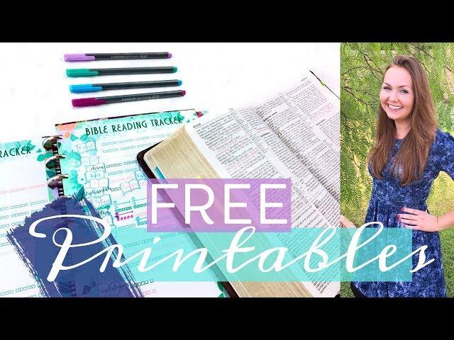 Bible Reading Tracker | Free Printables for Happy Planner