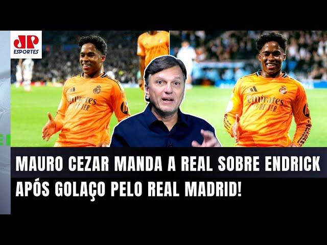 "DE JEITO NENHUM!!! Vocês ACHAM MESMO que o Endrick no Real Madrid..." Mauro Cezar DESABAFA após GOL