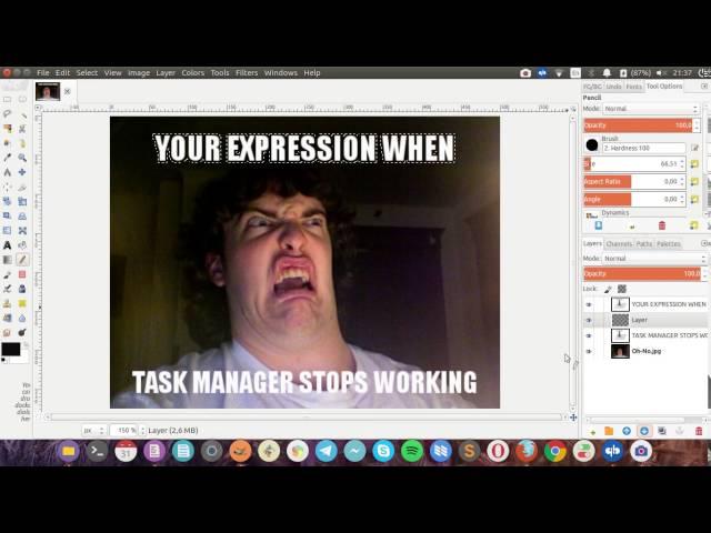 Add Outline Text on GIMP | Create A Meme With GNU Image Manipulation Program