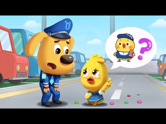 Don't Play in the Parking Lot | Kids Cartoon | Sheriff Labrador | BabyBus