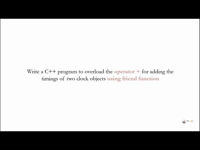 C++ Program - binary operator overloading using friend function