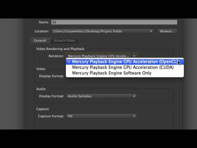 Premiere Pro CC  (2014) - Creating a New Project (I of I)