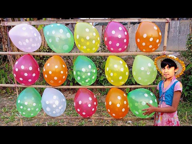 outdoor fun with Flower Balloons and learn colors for kids by I kids Episode -45