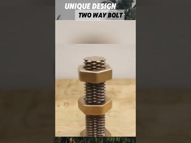 unique design, two way bolt #uniquefacts #uniqueinfo #shorts  #amazing