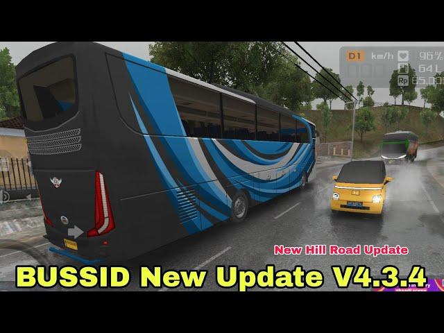 Bus Simulator Indonesia New Update Gameplay 2025 | BUSSID New Update V.4.3.4 Hill Route Map Update