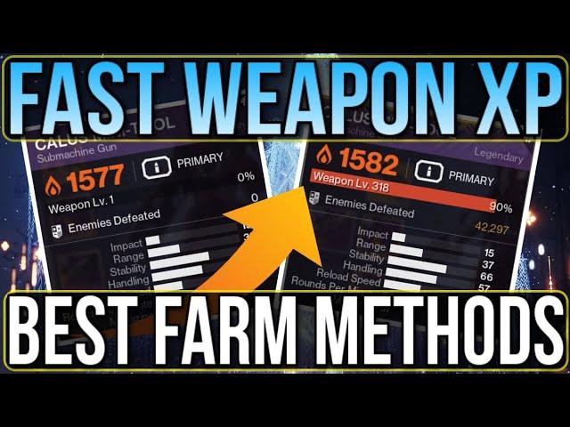 DO THIS NOW! FASTEST WEAPON XP SOLO FARM! EASY DEEPSIGHT & CRAFTED WEAPON LEVELING FARM! [DESTINY 2]