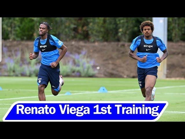 Renato Viega FIRST TRAINING At Cobham! Welcome To Chelsea | #chelseanews #chelseatraining