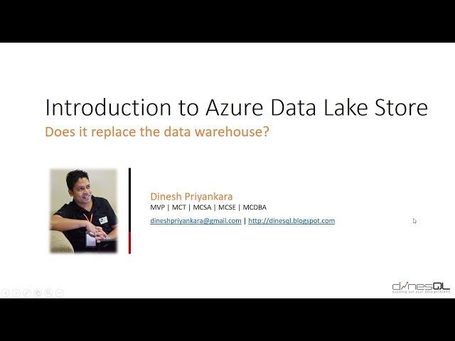 Introduction to Azure Data Lake Store - Does it replace the data warehouse