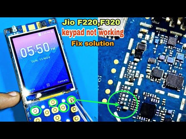 jio phone F220b keypad  problem/ Jio f320 keypad not working