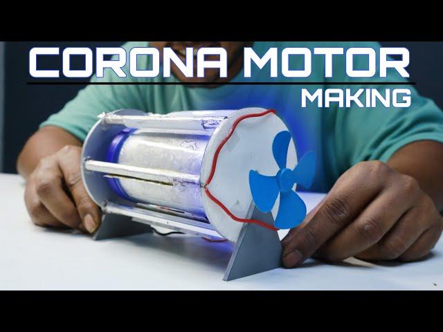 Spinning with Static! How to Make a Corona Motor