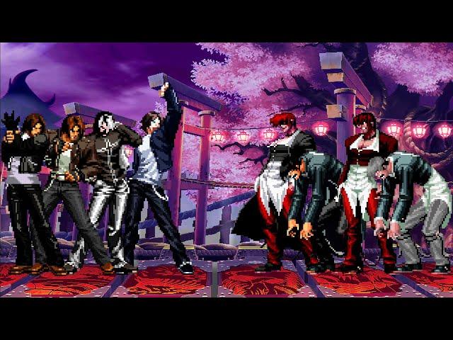 [KOF Mugen] Kyo Kusanagi Team vs Orochi Iori Team