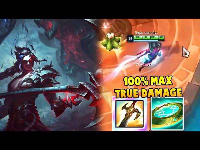Red Kayn with Decpaitator and Axium arc = 100% Max True Damage 2nd pl