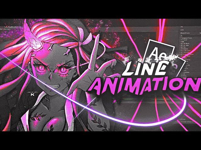 Line Animation (3D STROKE) - After Effect AMV Tutorial