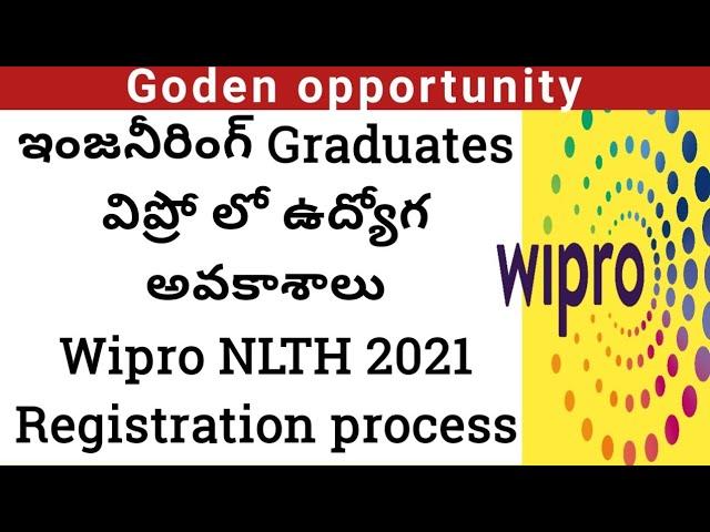 Wipro NLTH 2021|Wipro NLTH 2021 registration process step by step detail explanation|wipronlth2021