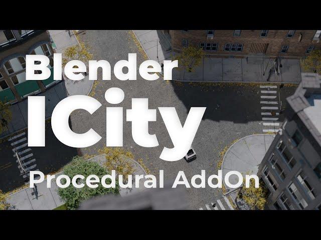 ICity Procedural Blender City AddOn Demo