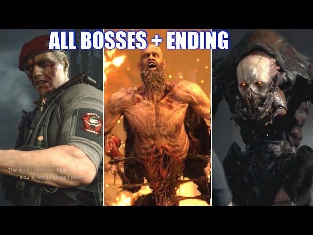 Resident Evil 4 Remake - All Bosses & Ending