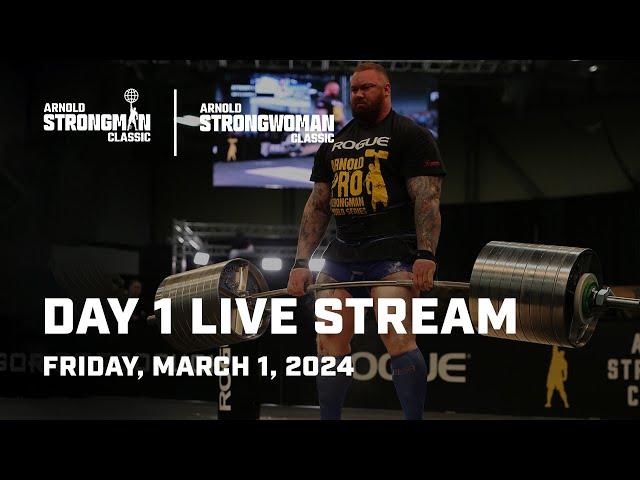 Day 1 | 2024 Arnold Strongman Classic | Full Live Stream