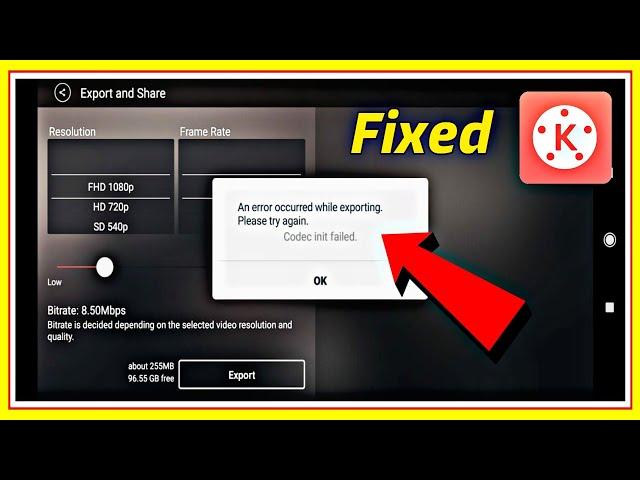 kinemaster export Problem Solved | An Error occurred while exporting kinemaster Fixed 2021