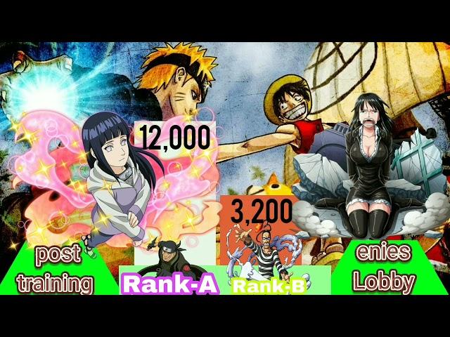 Hinata vs robin Power Level One Piece Naruto #003 #powerlevel #naruto #onepiece #hinata #robin