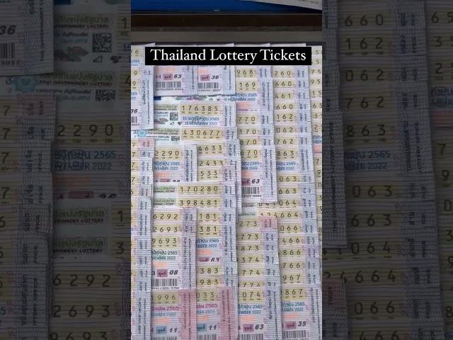 Thailand Lottery Tickets #thailottery #bangkokdairies #ytshorts