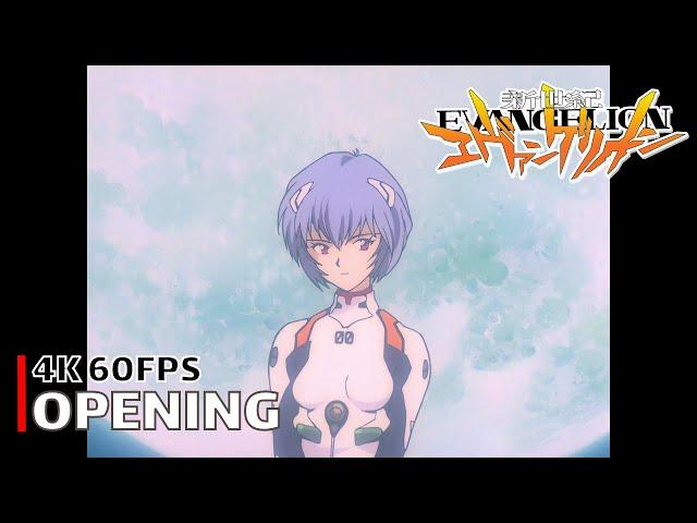 Neon Genesis Evangelion - Opening [4K 60FPS | Creditless | CC]