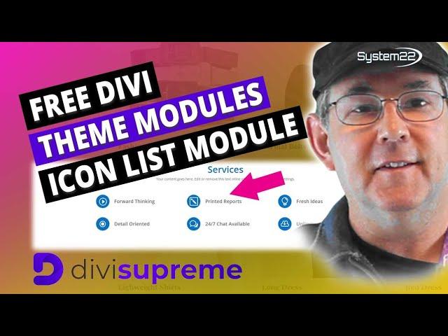 Divi Theme Free Icon List Module 