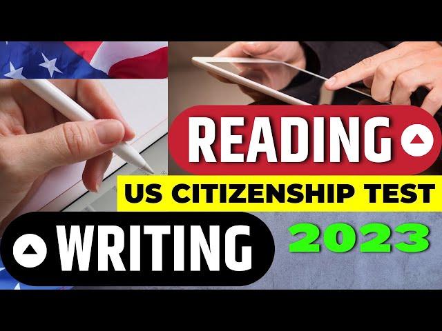 2023 Official Reading and Writing Tests (US Citizenship) USCIS, Sentences, Test, Become a US Citizen