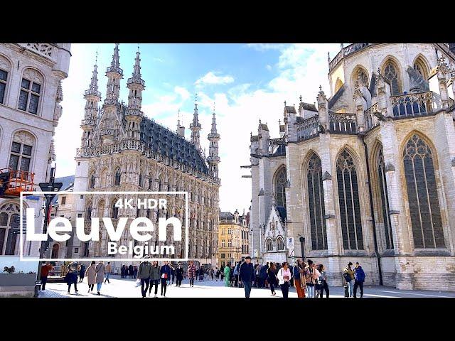 Leuven Belgium , Most beautiful city in Belgium - Walking tour - 4K HDR 60 fps