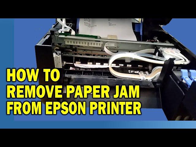 How to remove paper stuck on Epson printer L3250 L3210 L3150 L3110, etc.